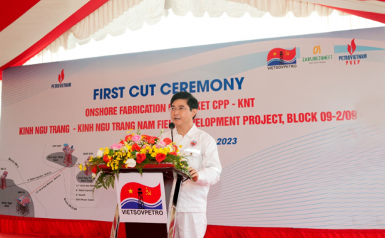 Lễ khởi công chế tạo chân đế giàn KNT – Dự án phát triển mỏ Kình Ngư Trắng – Kình Ngư Trắng Nam