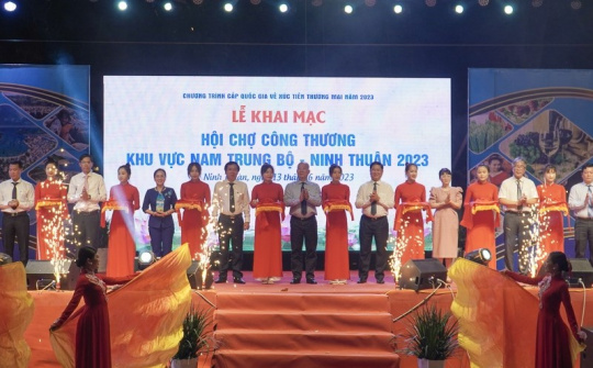 Gần 300 gian hàng tham gia trưng bày tại Hội chợ Công Thương khu vực Nam Trung Bộ - Ninh Thuận 2023