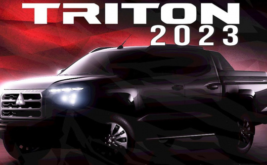 Xem trước thiết kế của Mitsubishi Triton 2023 sắp ra mắt