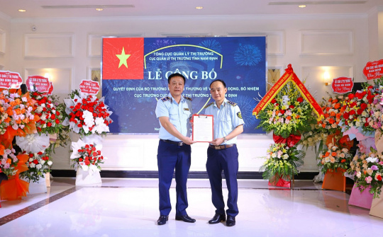 Bổ nhiệm ông Lê Quang Tú giữ chức vụ Cục trưởng Cục Quản lý thị trường Nam Định