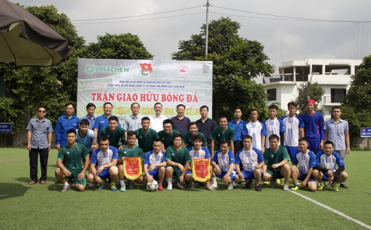 Hấp dẫn trận giao hữu bóng đá của thanh niên Tập đoàn Hóa chất Việt Nam