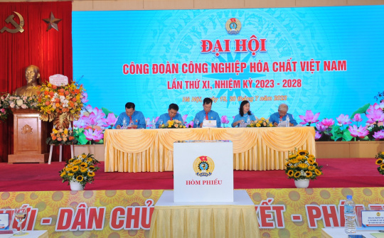 Đại hội Công đoàn Công nghiệp Hóa chất Việt Nam lần thứ XI thành công tốt đẹp