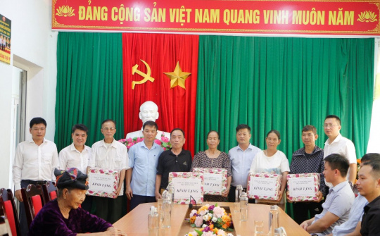 Thủy điện Trung Sơn thăm hỏi tri ân các thương, bệnh binh, người có công với cách mạng