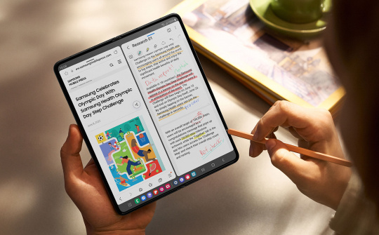 Samsung Galaxy Z Fold 5 là mẫu điện thoại thứ 3 sở hữu camera ẩn dưới màn hình