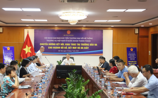 Hội nghị giao ban xúc tiến thương mại với hệ thống thương vụ Việt Nam tháng 7/2023