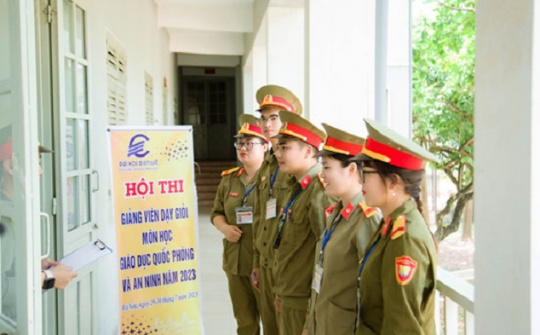 Trường Đại học Điện lực: Sôi nổi Hội thi giảng viên dạy giỏi Giáo dục quốc phòng và an ninh