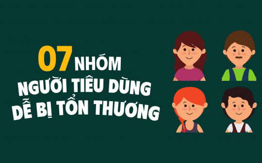 [INFOGRAPHIC] 7 nhóm người tiêu dùng dễ bị tổn thương