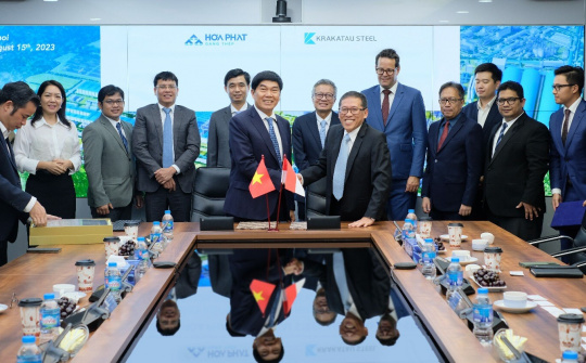 Tập đoàn thép lớn nhất Indonesia thăm và làm việc tại Hòa Phát