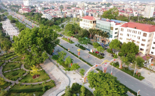 Vĩnh Phúc thực hiện mục tiêu xanh hóa không gian đô thị