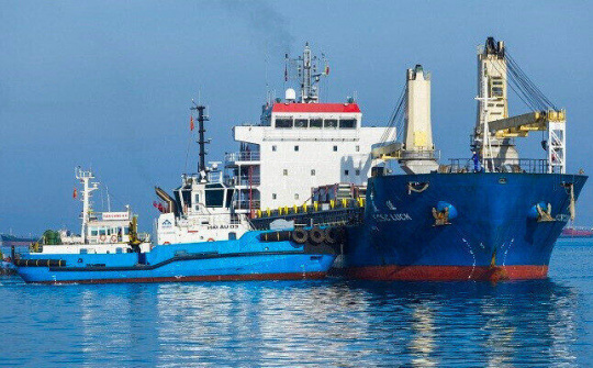 Cảng tổng hợp Container Hòa Phát Dung Quất đưa bến đầu tiên vào khai thác