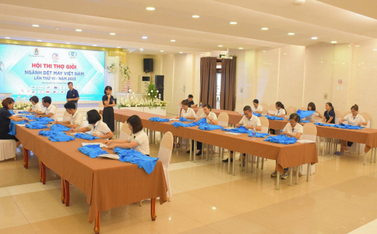 Lộ diện những danh hiệu đầu tiên Hội thi Thợ giỏi ngành Dệt may Việt Nam lần thứ VI