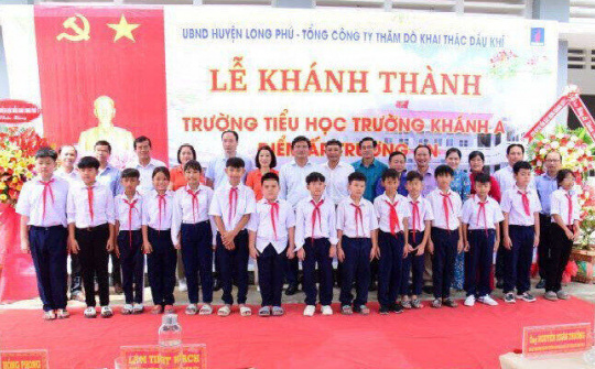 PVEP khánh thành điểm lẻ trường Tiểu học Trường Khánh A