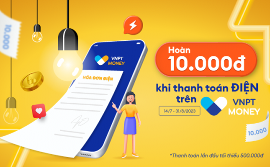 Thanh toán hóa đơn tiền điện tiết kiệm trên VNPT Money