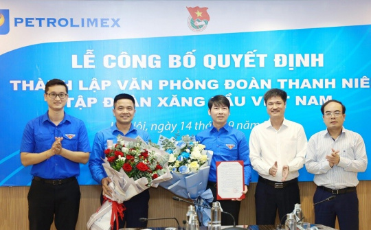 Petrolimex quyết định thành lập Văn phòng Đoàn Thanh niên Tập đoàn