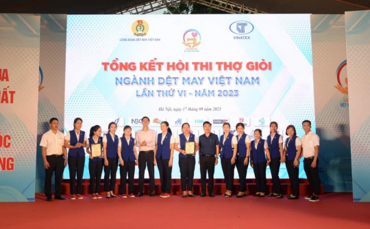 Hội thi thợ giỏi ngành Dệt may lần thứ VI chính thức khép lại