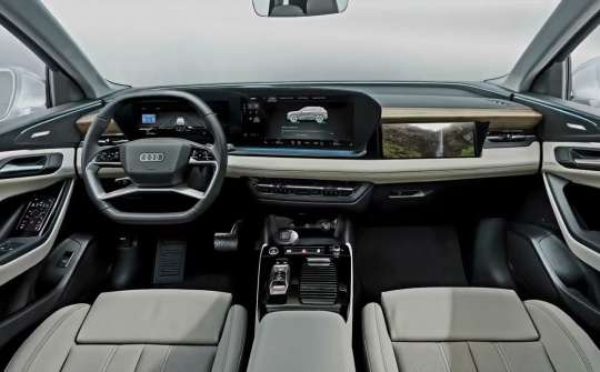 Lộ thiết kế nội thất của Audi Q6 e-tron