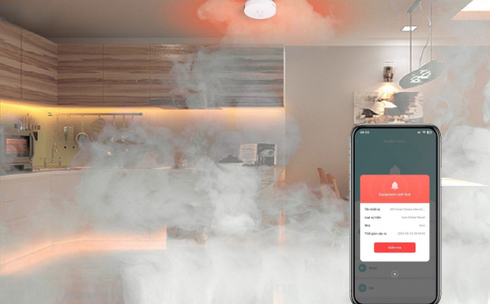 Phòng cháy nổ với bộ cảm biến khói thông minh Rạng Đông