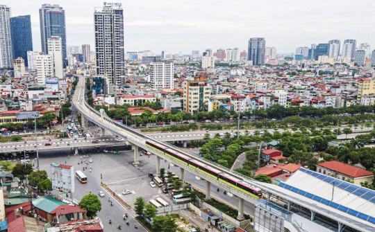 Hà Nội: Tiến độ Dự án đường sắt Nhổn - ga Hà Nội đạt khoảng 77,7%