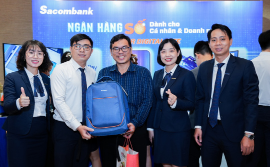 Sacombank đẩy mạnh chuyển đổi số, góp phần tạo động lực tăng trưởng mới cho TP. HCM