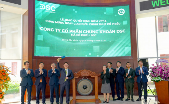 Gần 205 triệu cổ phiếu Chứng khoán DSC chính thức niêm yết sàn HoSE