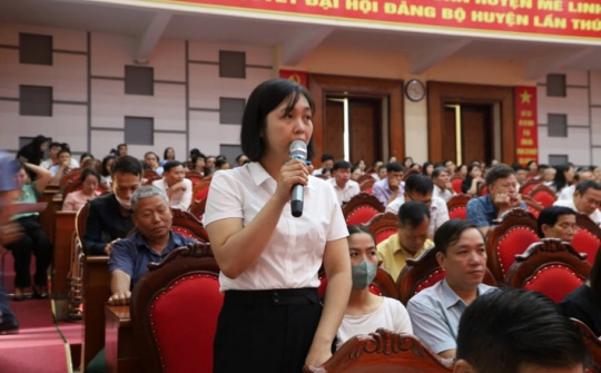 Huyện ủy Mê Linh: Đổi mới mạnh mẽ tư duy về chuyển đổi số