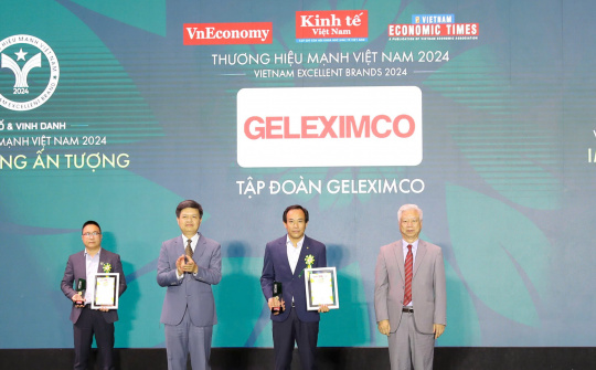 Tập đoàn Geleximco được vinh danh Top 10 Thương hiệu mạnh – Tăng trưởng ấn tượng 2024