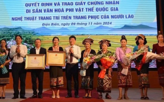 Điện Biên: Nghệ thuật trang trí trang phục dân tộc Lào được công nhận Di sản văn hóa phi vật thể quốc gia