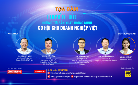 [TRỰC TUYẾN] Chuyển đổi số hướng tới sản xuất thông minh: Cơ hội cho doanh nghiệp Việt