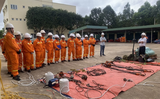 Góp sức cho công trường 500kV mạch 3 giúp công nhân PTC3 nâng cao kỹ năng nghề nghiệp
