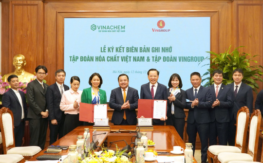 Biên bản ghi nhớ (MOU) giữa Tập đoàn Hóa chất Việt Nam và Tập đoàn Vingroup: Thúc đẩy hợp tác để phát triển bền vững