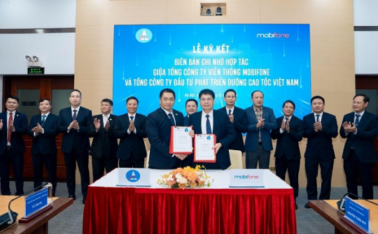 MobiFone ký kết biên bản ghi nhớ hợp tác với Tổng công ty Đầu tư phát triển đường cao tốc Việt Nam