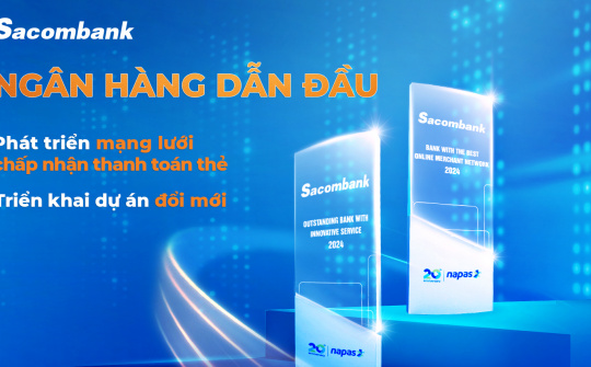 Ngân hàng Sacombank nhận 9 giải thưởng từ các tổ chức thẻ