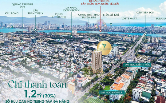 Mở bán số lượng giới hạn căn hộ cao cấp ngay vị trí trung tâm Đà Nẵng tại Hà Nội