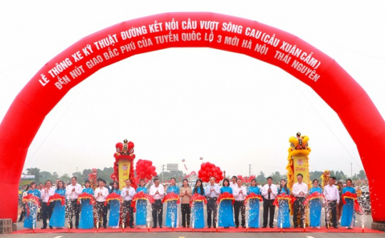 Hà Nội: Thông xe tuyến đường kết nối cầu Xuân Cẩm đi Bắc Giang