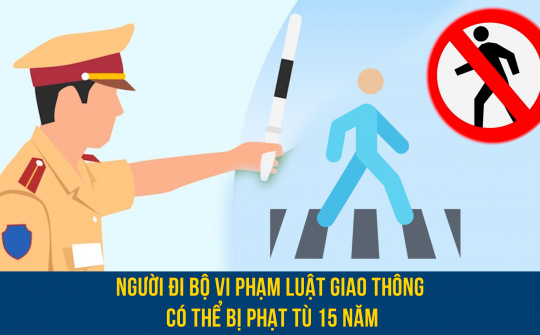 Người đi bộ vi phạm luật giao thông có thể bị phạt tù tới 15 năm