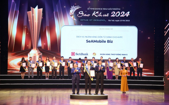 Ứng dụng ngân hàng số cho doanh nghiệp - SeAMobile Biz của SeABank được vinh danh tại giải thưởng Sao Khuê