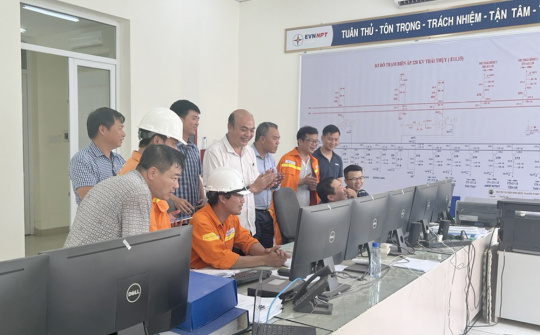 Thái Bình: Đóng điện thành công dự án Lắp máy biến áp 220kV thứ 2 TBA 220kV Thái Thuỵ