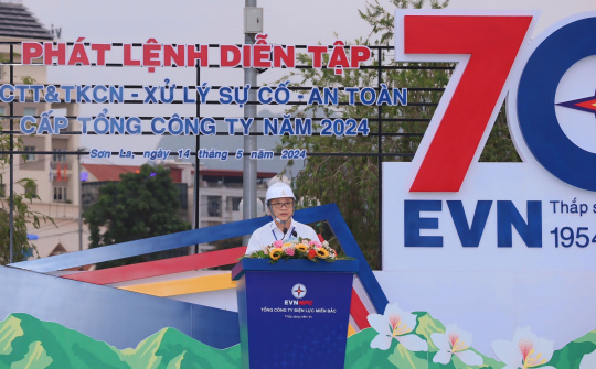 EVNNPC: Diễn tập Phòng chống thiên tai và tìm kiếm cứu nạn, xử lý sự cố