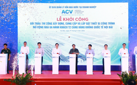 Hà Nội: Khởi công gói thầu 4.600 tỷ đồng, Dự án mở rộng Nhà ga hành khách T2 Nội Bài