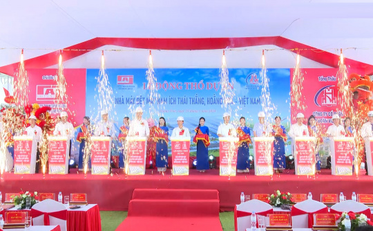 Thanh Hóa: Khởi công nhà máy dệt may hơn 1.000 tỷ đồng của nhà đầu tư Hồng Kông (Trung Quốc)