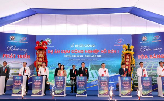 Lạng Sơn: Khởi công Dự án Cụm công nghiệp Hồ Sơn 1, huyện Hữu Lũng
