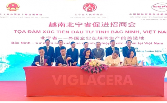 Hơn 200 triệu USD FDI sẽ rót vào các khu công nghiệp của Tổng Công ty Viglacera (VGC)