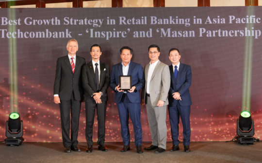 Ngân hàng Techcombank được Tạp chí The Asian Banker vinh danh tại nhiều hạng mục giải thưởng