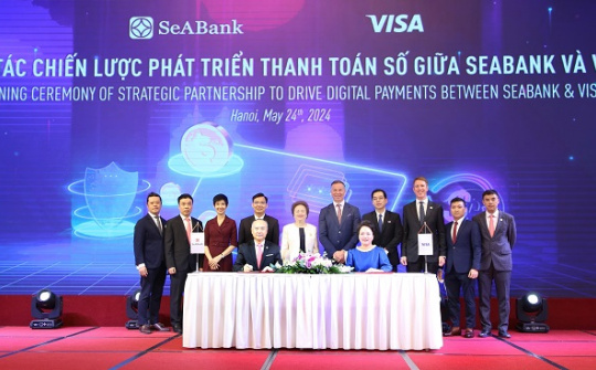 Ngân hàng SeABank và Visa hợp tác chiến lược phát triển thanh toán số