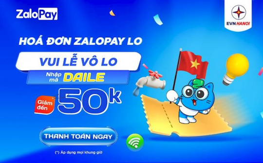 Tháng đại lễ nhận quà từ ZaloPay khi thanh toán tiền điện