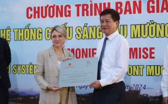 Điện Biên: Bàn giao Hệ thống chiếu sáng cầu Mường Thanh