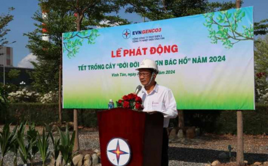 Công ty Nhiệt điện Vĩnh Tân trồng cây, bảo vệ môi trường