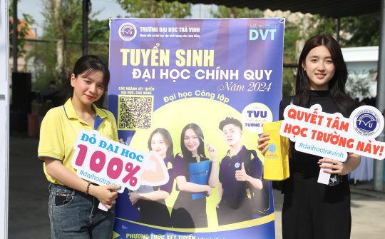 Trường Đại học Trà Vinh công bố phương án tuyển sinh đại học chính quy năm 2024