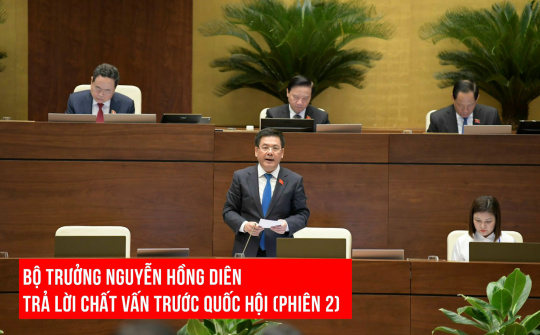 Bộ trưởng Nguyễn Hồng Diên trả lời chất vấn trước Quốc hội (phiên 2)