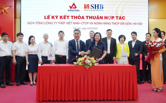 Ngân hàng SHB ký kết hợp tác, tài trợ vốn cho Tổng công ty Thép Việt Nam